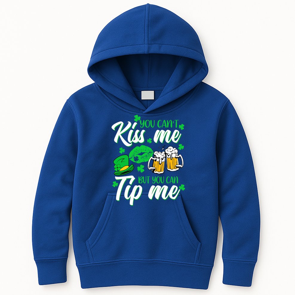 St Patrick's Day Lucky Shamrock Waitress Bartender Waiter Gift Kids Hoodie