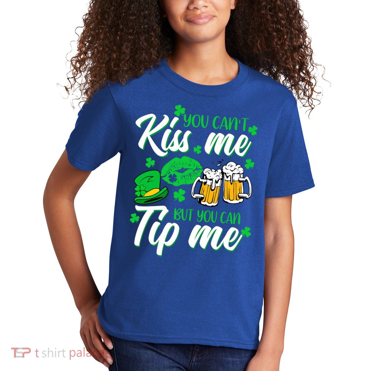 St Patrick's Day Lucky Shamrock Waitress Bartender Waiter Gift Kids T-Shirt