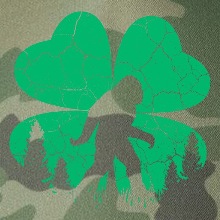 St Patricks Day Bigfoot Sasquatch Irish Clover Legacy Tie Dye Trucker Hat