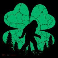 St Patricks Day Bigfoot Sasquatch Irish Clover Cooling Performance Long Sleeve Crew
