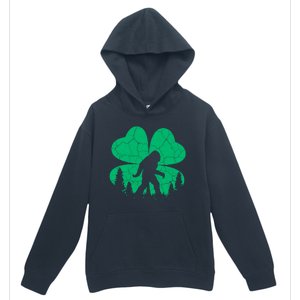 St Patricks Day Bigfoot Sasquatch Irish Clover Urban Pullover Hoodie