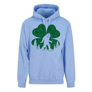 St Patricks Day Bigfoot Sasquatch Irish Clover Unisex Surf Hoodie