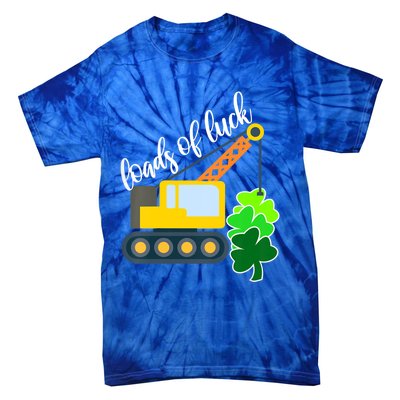 Saint Patricks Day Truck Funny Loads Of Luck Shamrock Gift Tie-Dye T-Shirt