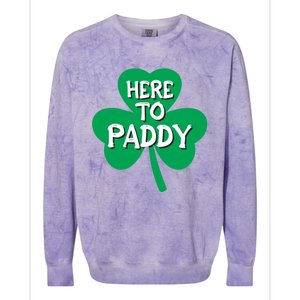 St Patricks Day Is Here Gift Colorblast Crewneck Sweatshirt