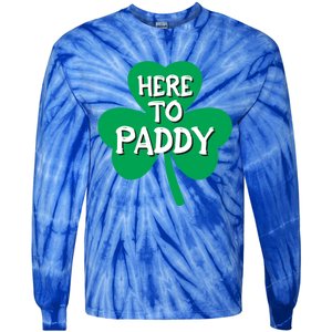 St Patricks Day Is Here Gift Tie-Dye Long Sleeve Shirt