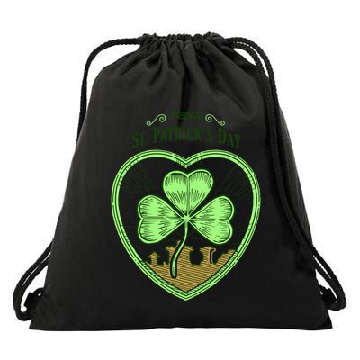 St Patricks Day Irishamerican Tradition Shamrock Gift Drawstring Bag