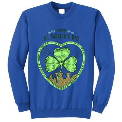 St Patricks Day Irishamerican Tradition Shamrock Gift Tall Sweatshirt
