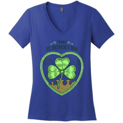 St Patricks Day Irishamerican Tradition Shamrock Gift Women's V-Neck T-Shirt