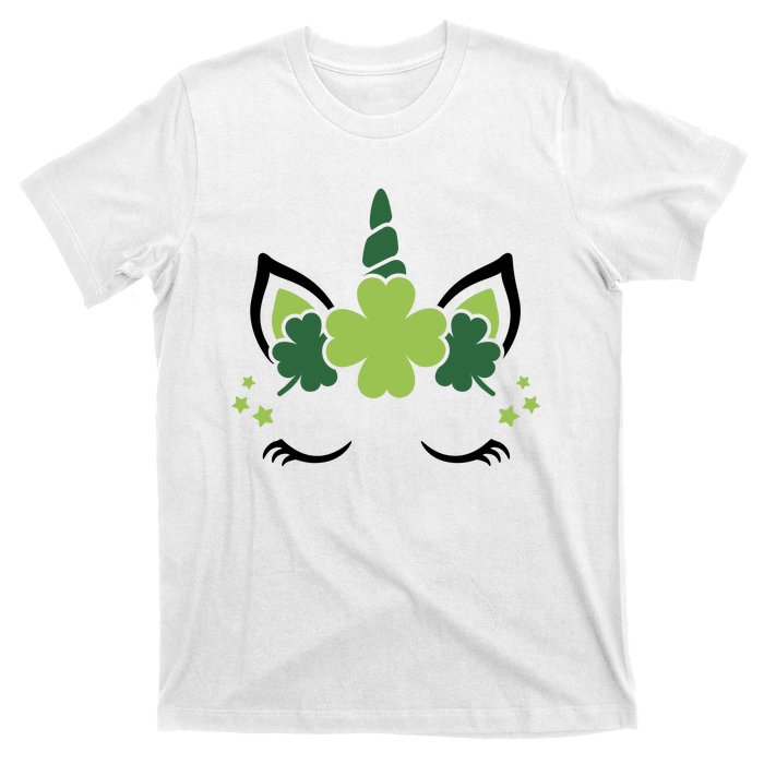 St Patrick's Day Clover Lucky Unicorn T-Shirt