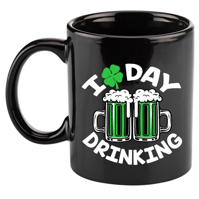 St Patricks Day I Love Day Drinking Funny Gifts Beer Lover 11oz C Handle Ceramic Mug