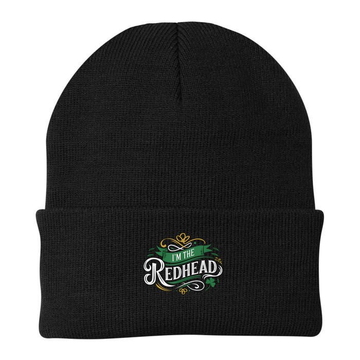 St. Patrick'S Day Dibs On The Redhead I'M The Redhead Knit Cap Winter Beanie