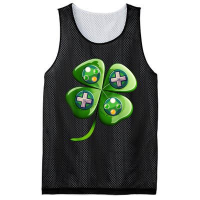 St Patricks Day Shamrock Video Gamer Gaming s Boys  Mesh Reversible Basketball Jersey Tank