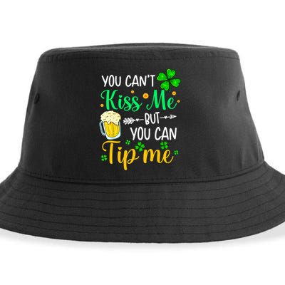 St Patrick's Day Lucky Shamrock Waitress Bartender Waiter Cute Gift Sustainable Bucket Hat