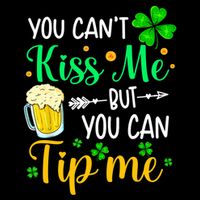 St Patrick's Day Lucky Shamrock Waitress Bartender Waiter Cute Gift Cooling Performance Long Sleeve Crew