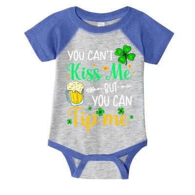 St Patrick's Day Lucky Shamrock Waitress Bartender Waiter Cute Gift Infant Baby Jersey Bodysuit