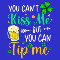 St Patrick's Day Lucky Shamrock Waitress Bartender Waiter Cute Gift Zip Tote Bag