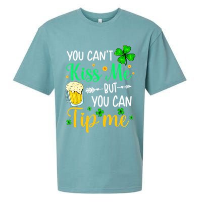 St Patrick's Day Lucky Shamrock Waitress Bartender Waiter Cute Gift Sueded Cloud Jersey T-Shirt