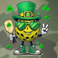 St. Patrick'S Day Lucky Pickleball Irish Shamrock Legacy Tie Dye Trucker Hat