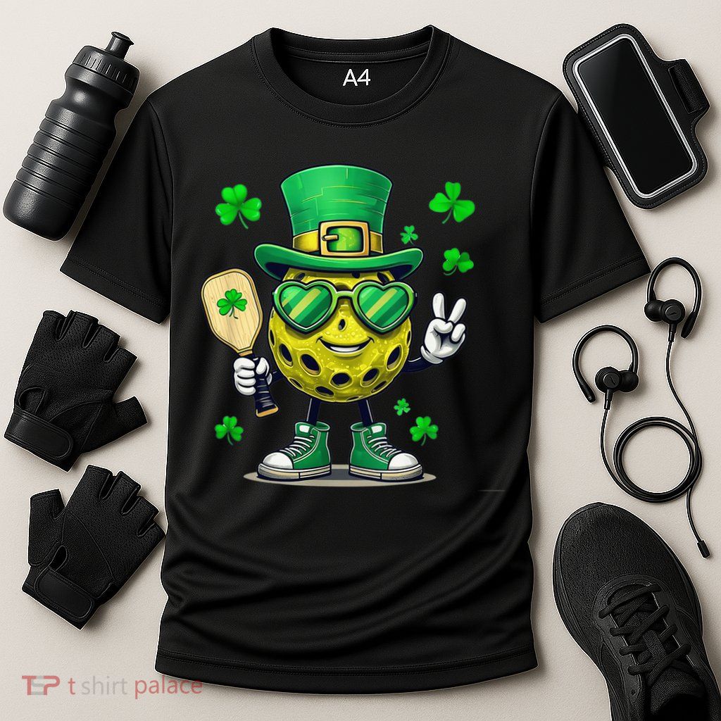 St. Patrick'S Day Lucky Pickleball Irish Shamrock Performance Shirt