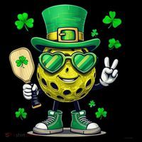 St. Patrick'S Day Lucky Pickleball Irish Shamrock Impact Tech Backpack
