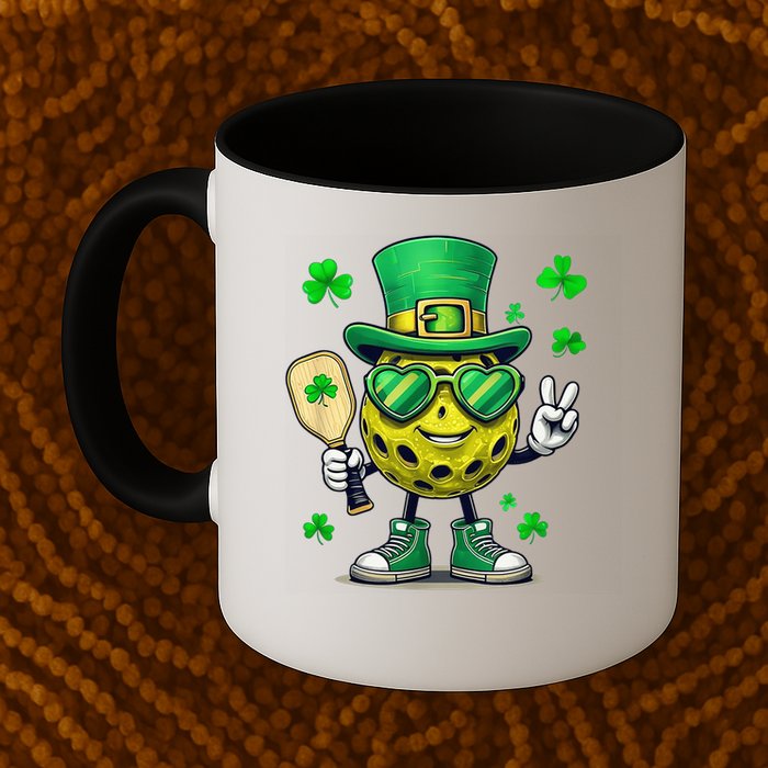 St. Patrick'S Day Lucky Pickleball Irish Shamrock Mug