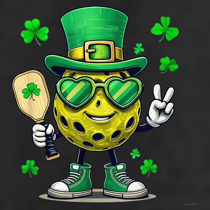 St. Patrick'S Day Lucky Pickleball Irish Shamrock 15oz Campfire Ceramic Mug