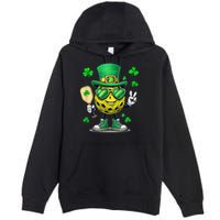 St. Patrick'S Day Lucky Pickleball Irish Shamrock Premium Pullover Hoodie
