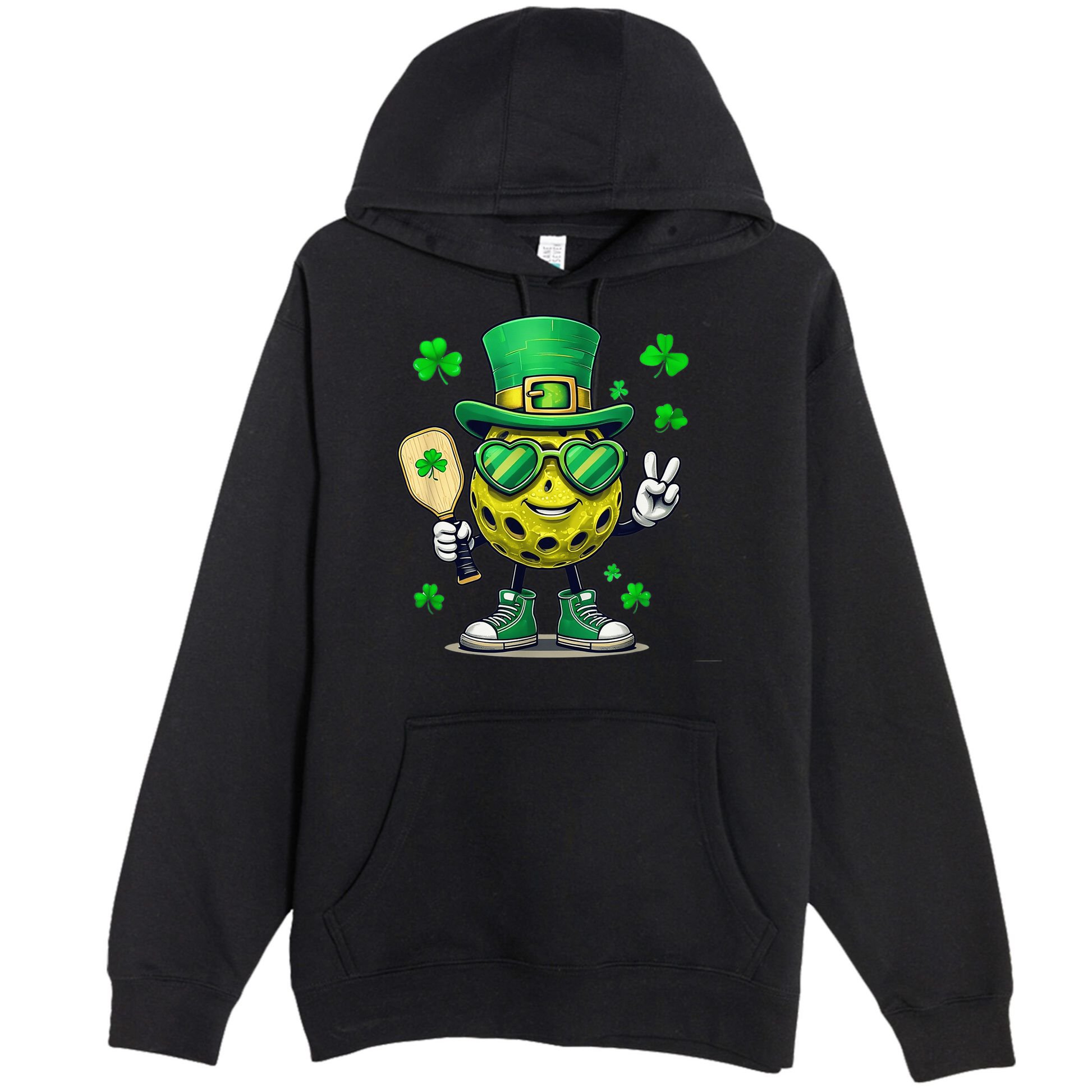 St. Patrick'S Day Lucky Pickleball Irish Shamrock Premium Pullover Hoodie