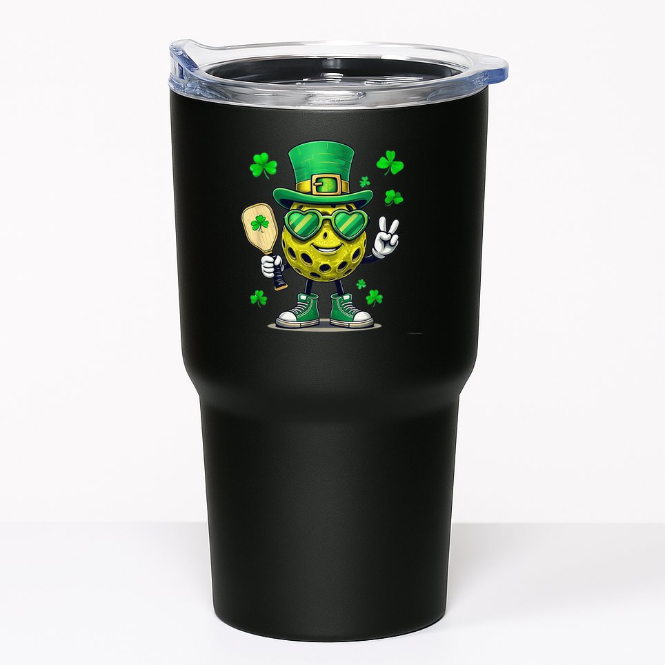 St. Patrick'S Day Lucky Pickleball Irish Shamrock Tumbler