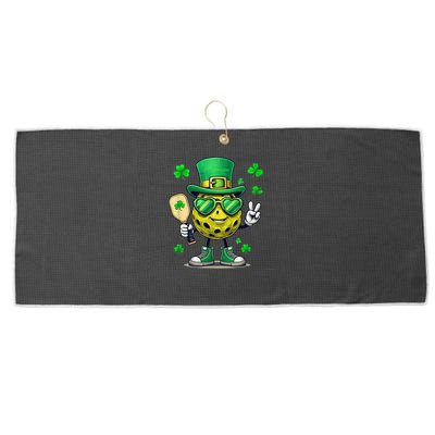 St. Patrick'S Day Lucky Pickleball Irish Shamrock Large Microfiber Waffle Golf Towel