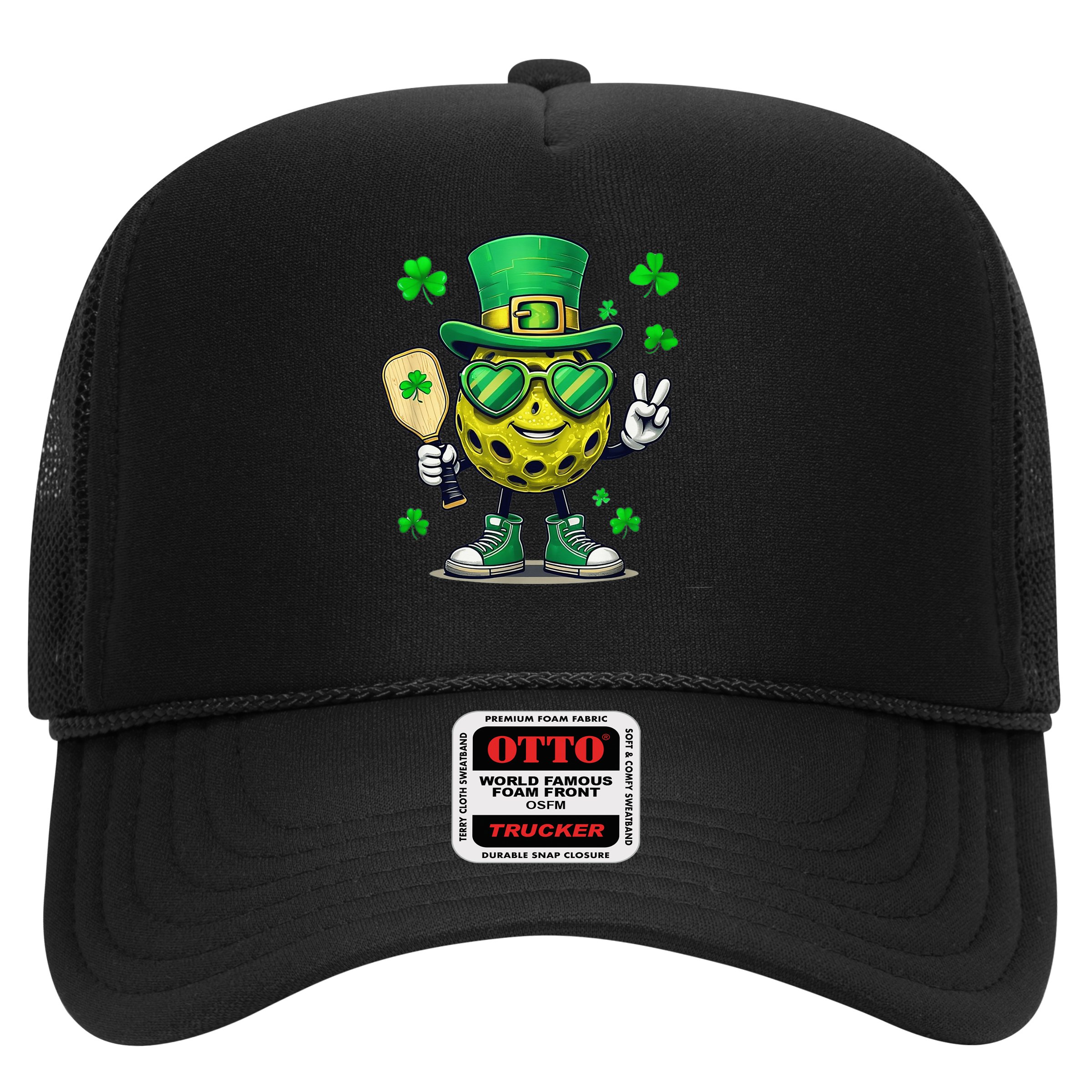 St. Patrick'S Day Lucky Pickleball Irish Shamrock Hat