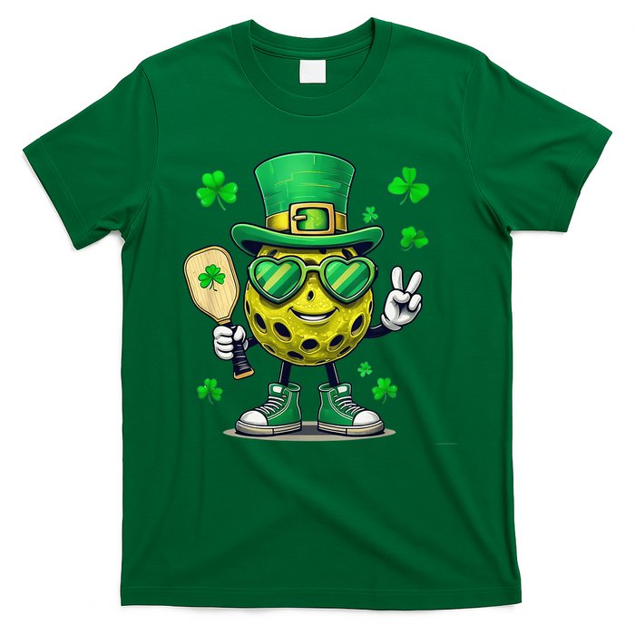 St. Patrick'S Day Lucky Pickleball Irish Shamrock T-Shirt