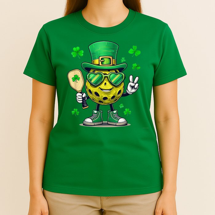St. Patrick'S Day Lucky Pickleball Irish Shamrock T-Shirt