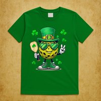 St. Patrick'S Day Lucky Pickleball Irish Shamrock T-Shirt
