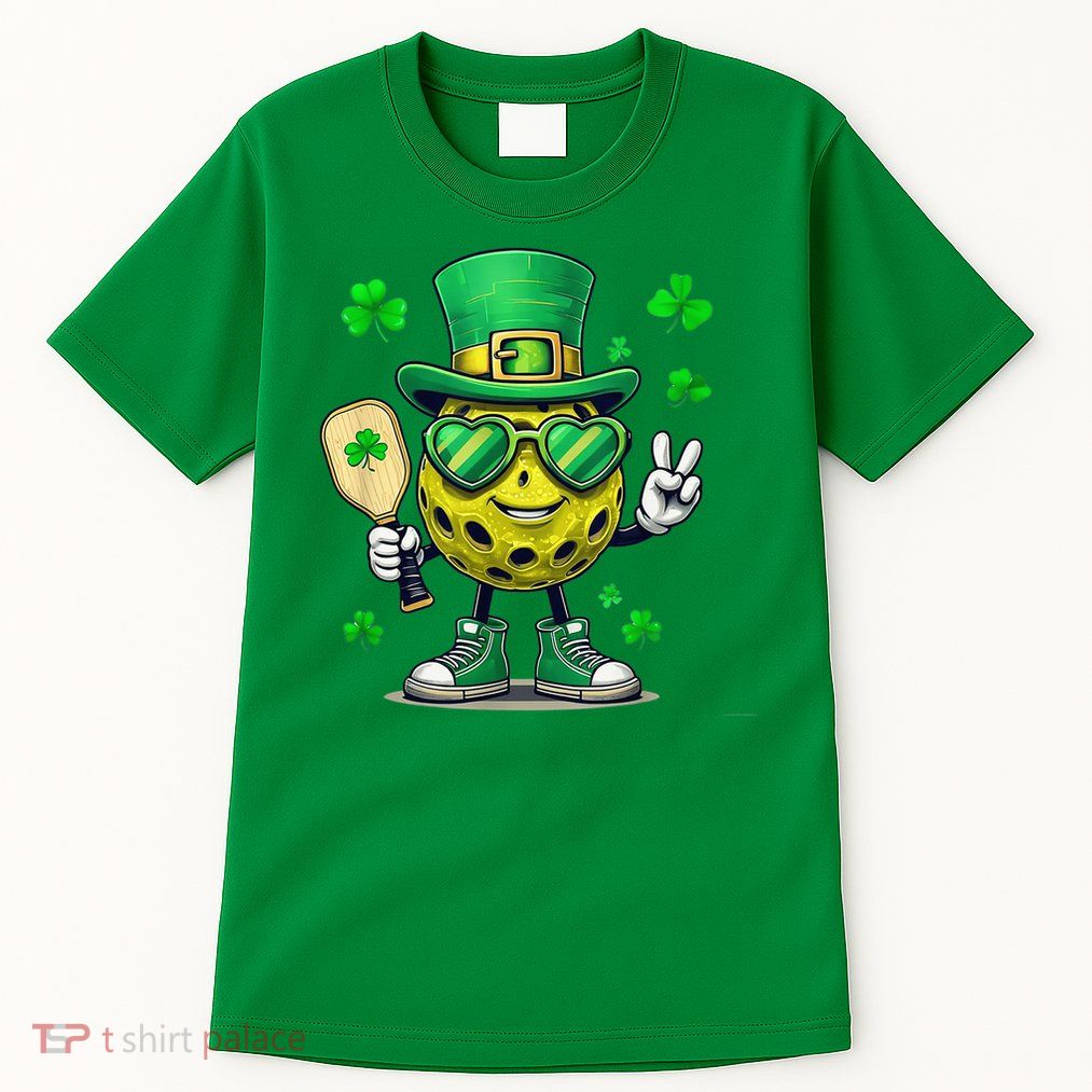 St. Patrick'S Day Lucky Pickleball Irish Shamrock Tall T-Shirt