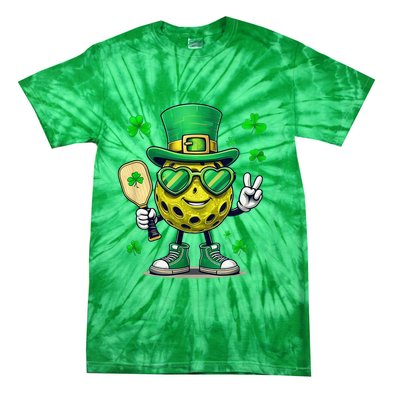 St. Patrick'S Day Lucky Pickleball Irish Shamrock Tie-Dye T-Shirt