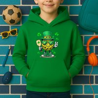 St. Patrick'S Day Lucky Pickleball Irish Shamrock Kids Hoodie