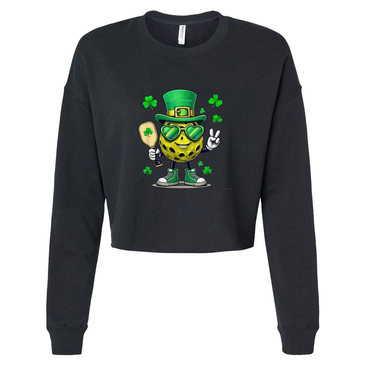 St. Patrick'S Day Lucky Pickleball Irish Shamrock Kids Hoodie