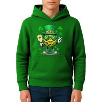 St. Patrick'S Day Lucky Pickleball Irish Shamrock Kids Hoodie