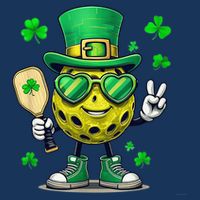 St. Patrick'S Day Lucky Pickleball Irish Shamrock Infant Baby Jersey Bodysuit