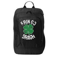 St. Patrick's Day Shamrock Erin Go Bragh Irish Saint Paddy's City Backpack