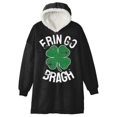 St. Patrick's Day Shamrock Erin Go Bragh Irish Saint Paddy's Hooded Wearable Blanket