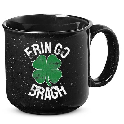 St. Patrick's Day Shamrock Erin Go Bragh Irish Saint Paddy's 15oz Campfire Ceramic Mug