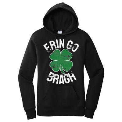 St. Patrick's Day Shamrock Erin Go Bragh Irish Saint Paddy's Women's Pullover Hoodie