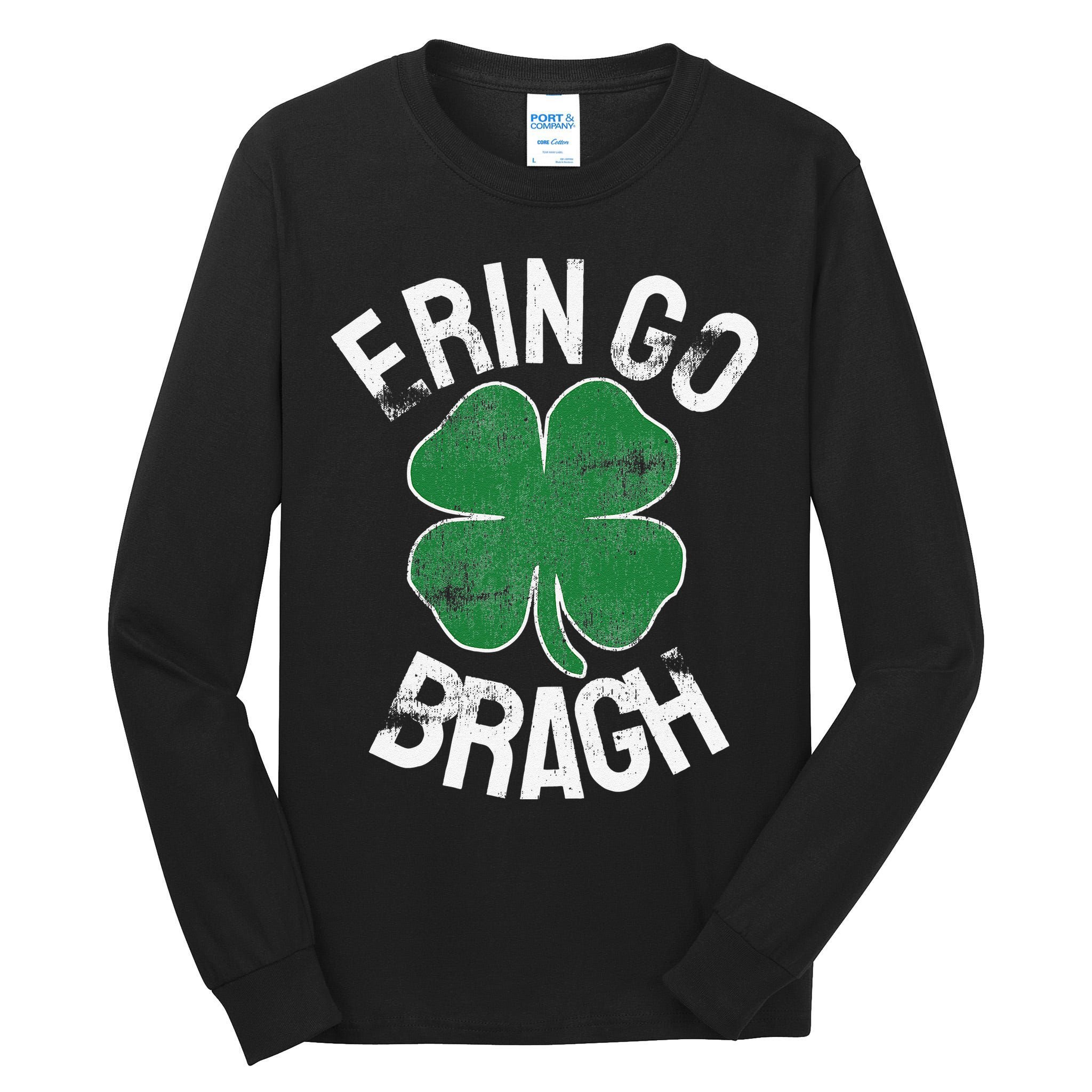 St. Patrick's Day Shamrock Erin Go Bragh Irish Saint Paddy's Tall Long Sleeve T-Shirt