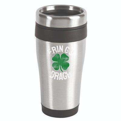St. Patrick's Day Shamrock Erin Go Bragh Irish Saint Paddy's 16oz Travel Tumbler