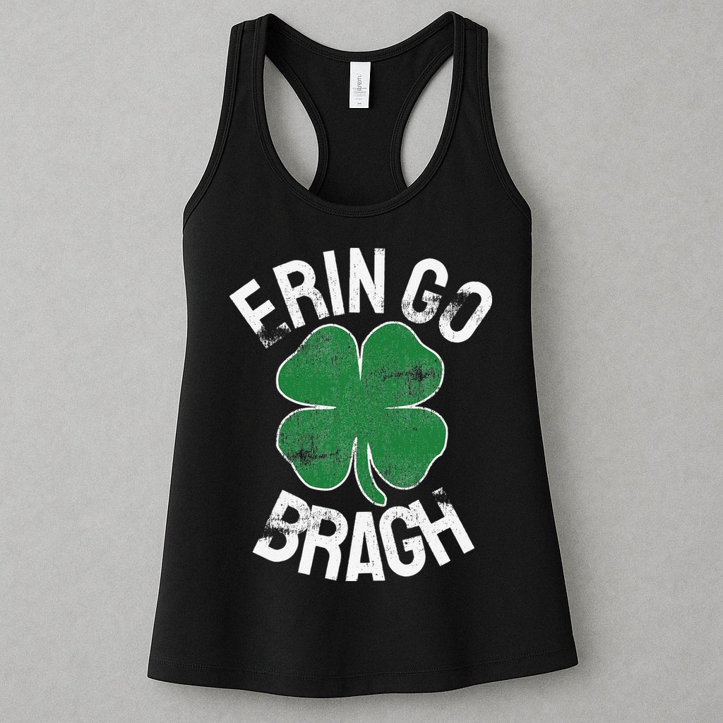 St. Patrick's Day Shamrock Erin Go Bragh Irish Saint Paddy's Womens Tank Top