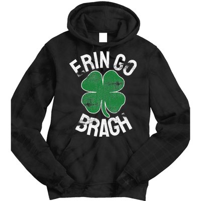 St. Patrick's Day Shamrock Erin Go Bragh Irish Saint Paddy's Tie Dye Hoodie