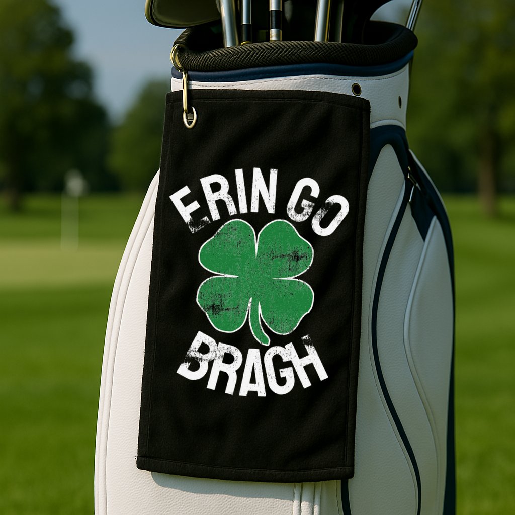 St. Patrick's Day Shamrock Erin Go Bragh Irish Saint Paddy's Golf Towel