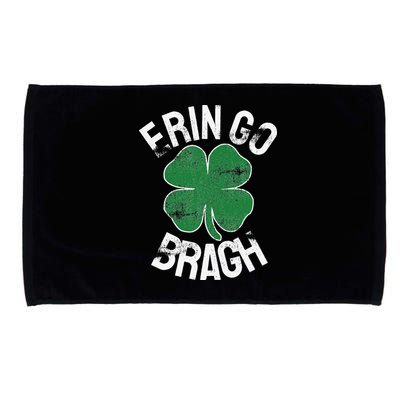 St. Patrick's Day Shamrock Erin Go Bragh Irish Saint Paddy's Microfiber Hand Towel